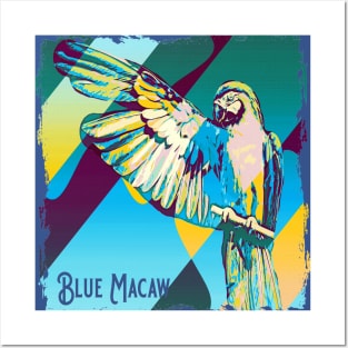 Blue Yellow Macaw Posters and Art